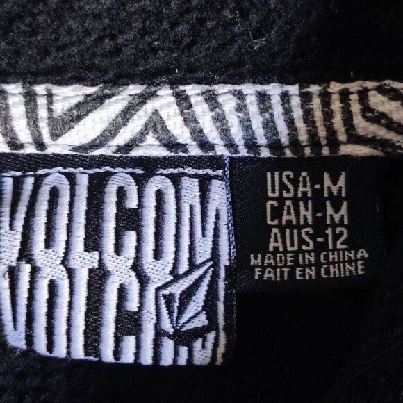 Volcom full zip hoodie boys size M black with graphic design - Picture 4 of 12